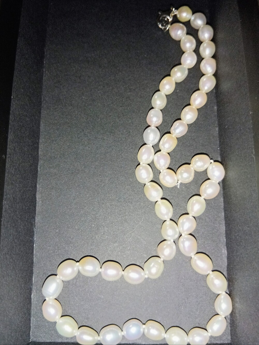 Baroque Freshwater (Rice) Pearl Necklace & Bracelet Set. - Picture 7 of 10